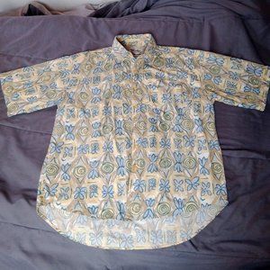 Men's short sleeve print shirt